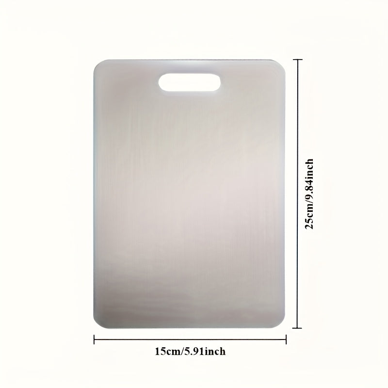 1pc High-Quality Stainless Steel Kitchen Cutting Board - Double-Sided, Non-Slip, Easy to Clean, Ideal for Vegetables, Fruits, and Meats, Kitchen Essentials|Modern Kitchen Accessory|Durable Cutting Surface, Cutting Boards for