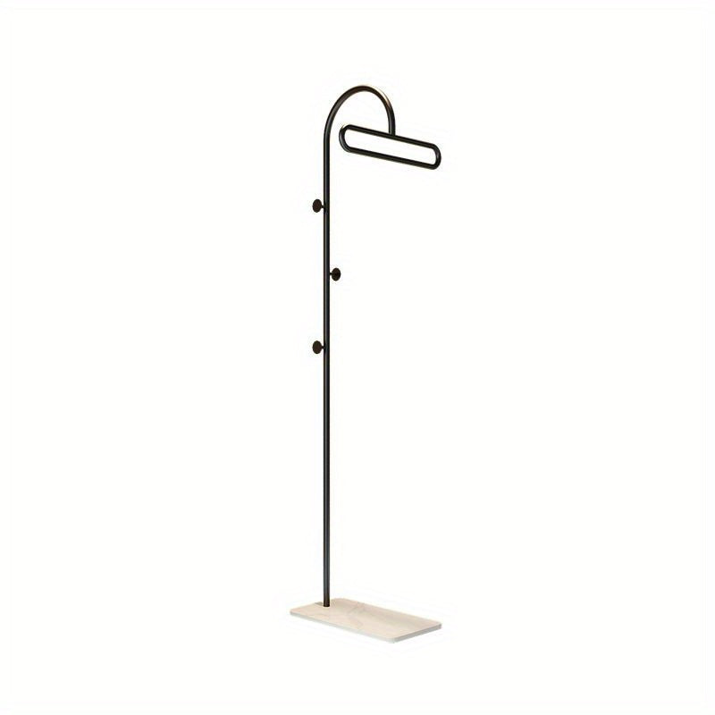 Modern Iron Floor Standing Coat Rack with Multiple Hooks – Sleek Minimalist Design for Bedroom, Living Room, or Home Storage – Holds Up to 30 lbs – Perfect for Clothes, Towels, and Accessories, Clothes Hanging Rack