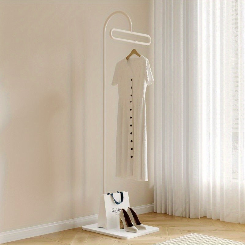 Modern Iron Floor Standing Coat Rack with Multiple Hooks – Sleek Minimalist Design for Bedroom, Living Room, or Home Storage – Holds Up to 30 lbs – Perfect for Clothes, Towels, and Accessories, Clothes Hanging Rack