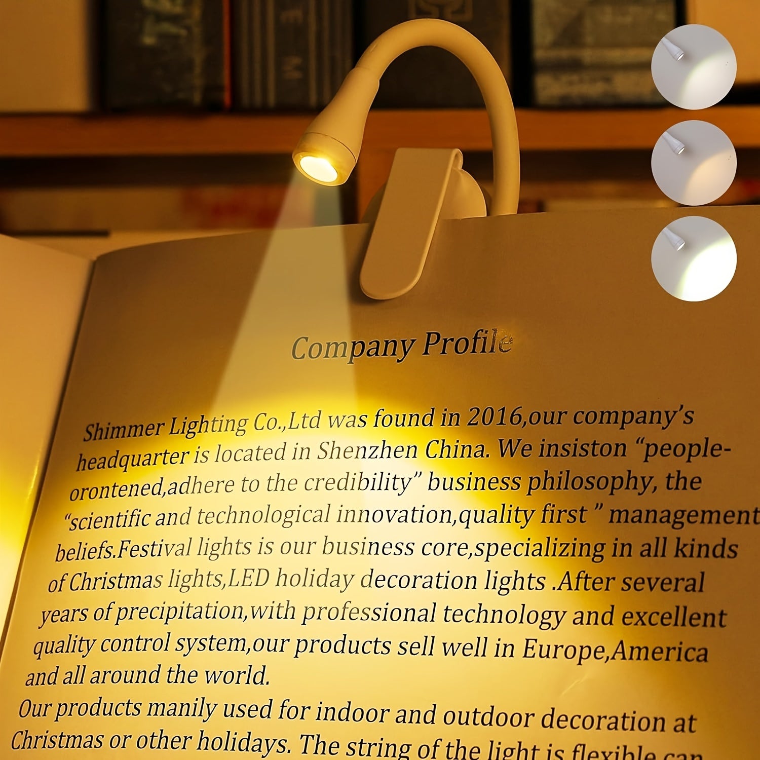 Mini Portable Clip-On Book Light | Adjustable Brightness | Three Colors | C-Type USB Rechargeable | 360-Degree Foldable LED Soft Light | Suitable for Bedrooms, Bedside, Study | Creative Gift Table Lamp, Small Night Light
