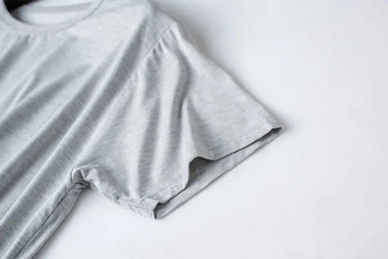 Men's spring and summer new modal pajamas two-piece short-sleeved trousers thin large size loose sports home wear suit sleepwear