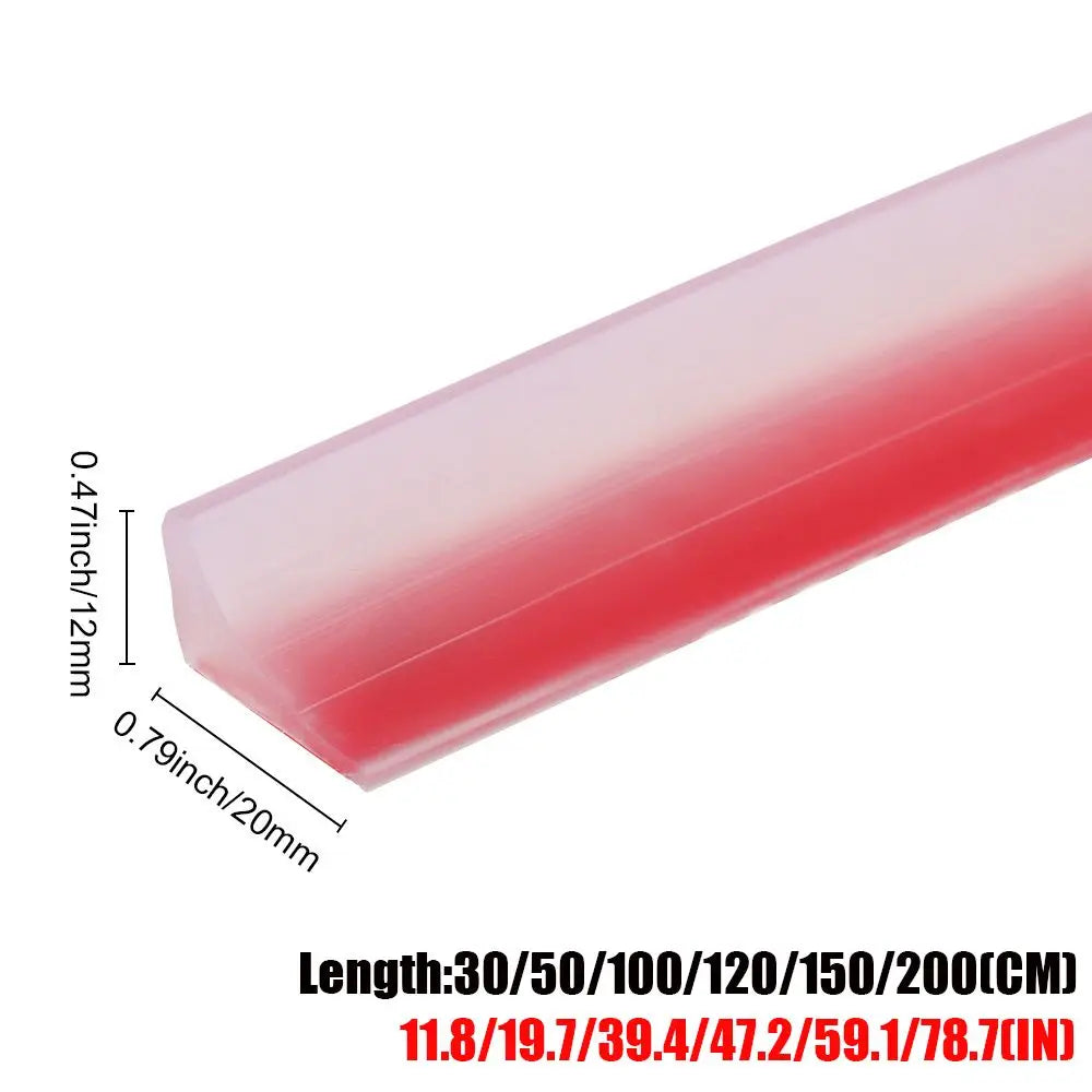 1PC Self-Adhesive Silicone Water Retaining Strip Bathroom Water Stopper Bendable Door Bottom Sealing Strip Shower Dam Barrier