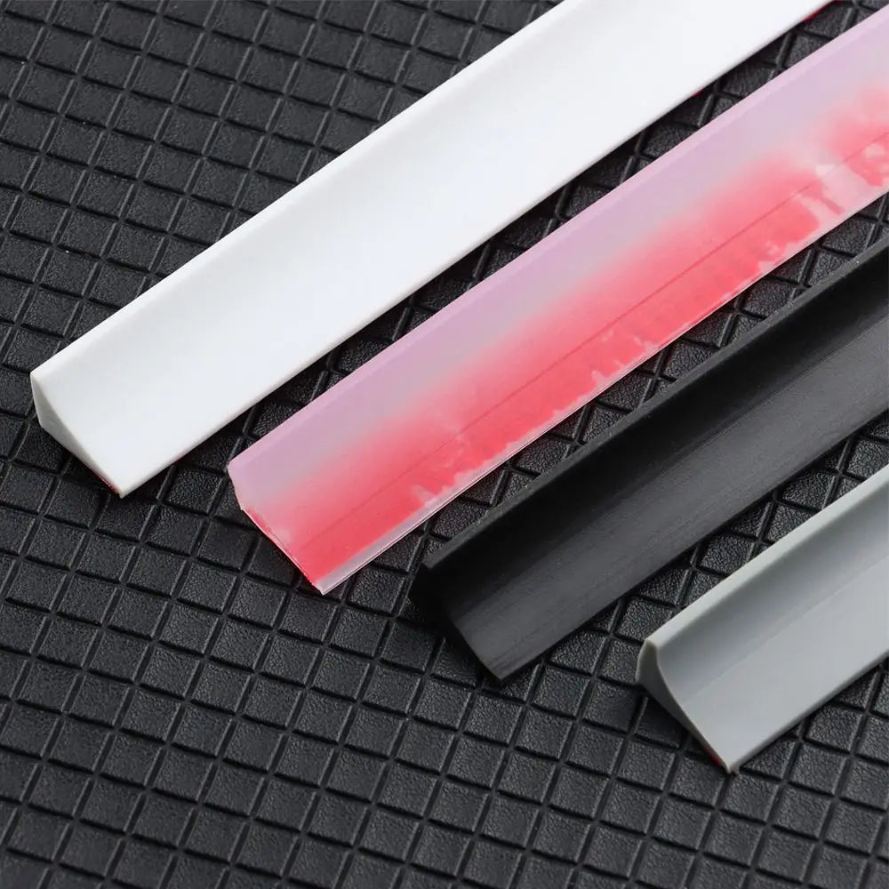 1PC Self-Adhesive Silicone Water Retaining Strip Bathroom Water Stopper Bendable Door Bottom Sealing Strip Shower Dam Barrier