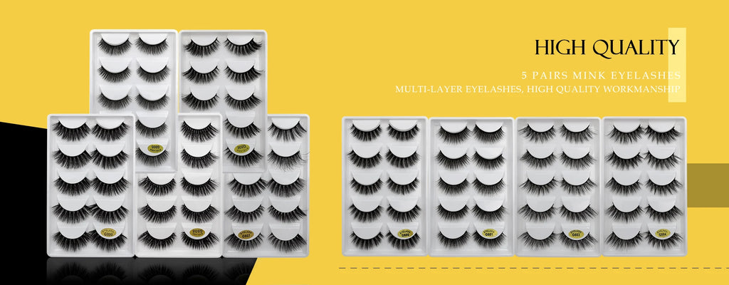 YSDO Fox Eye lashes 3/10 Pairs Lashes 3D Mink Natural Lashes Soft Cat Eye Lashes Extension Fluffy Lashes Makeup Half Eyelashes