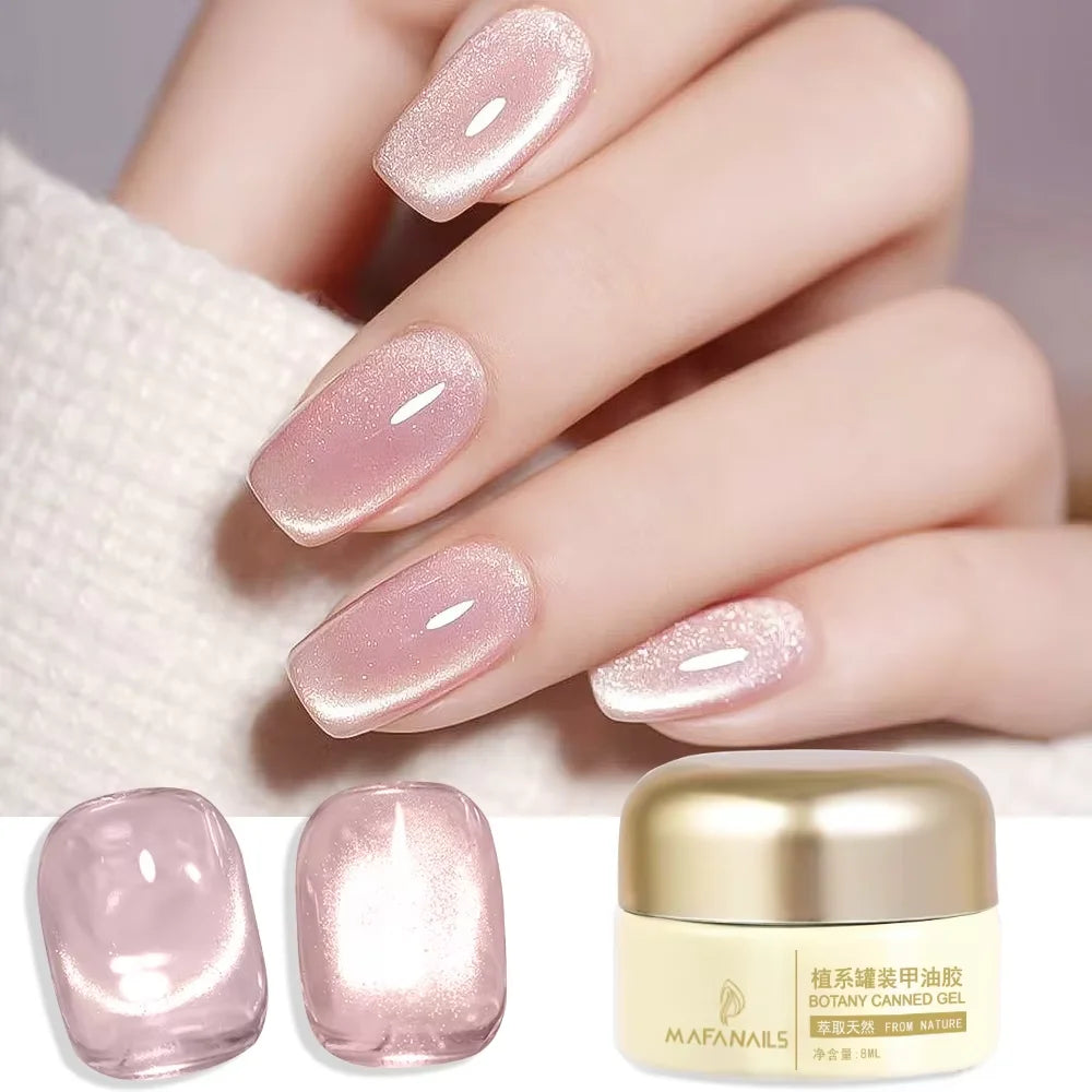 XEIJAYI Pink Cat Eye Gel Nail Polish Ceramic Magnetic Gel UV Semi-permanent Enamels Varnish Nail Supplies For Professionals Gel