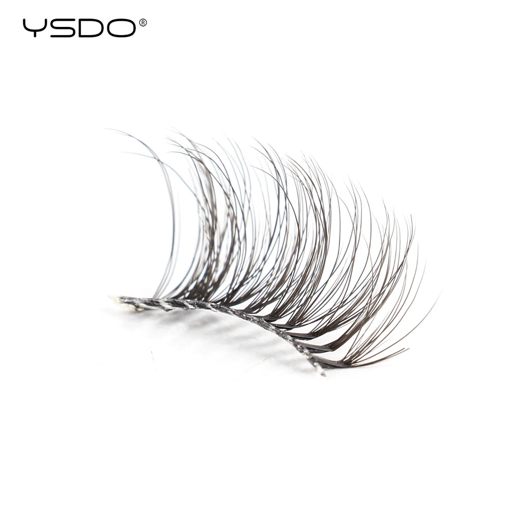 YSDO Fox Eye lashes 3/10 Pairs Lashes 3D Mink Natural Lashes Soft Cat Eye Lashes Extension Fluffy Lashes Makeup Half Eyelashes