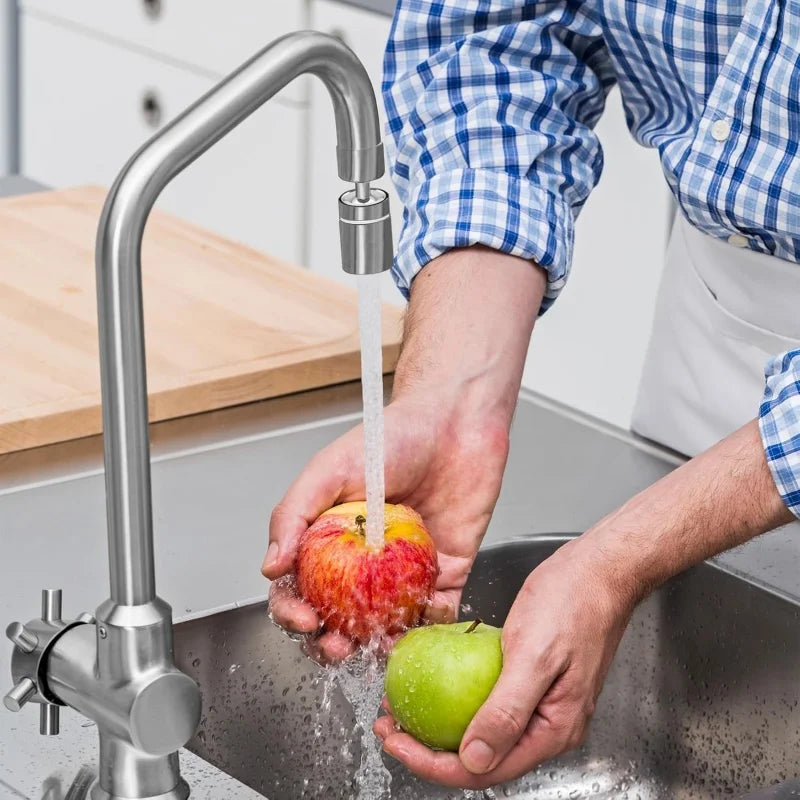 New Dual Function Anti-splash Bubbler Kitchen Faucet Aerator 360° Swivel Tap Water Diffuser Bathroom Water Filter Nozzle Mixer