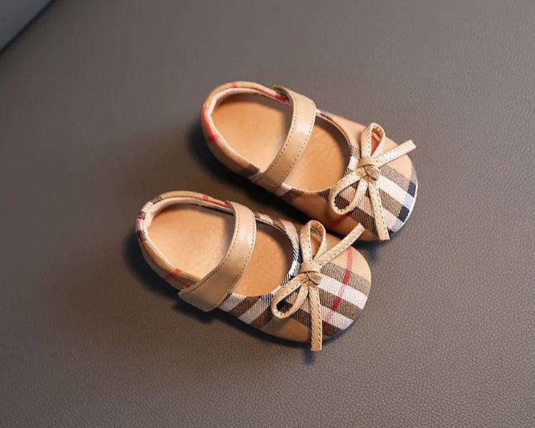 NEW Classic Winter Princess Shoes Baby Soft-solar Toddler Shoes Girl Children Plate Cloth Single Shoes 0-3 Years Old Bow Sandals