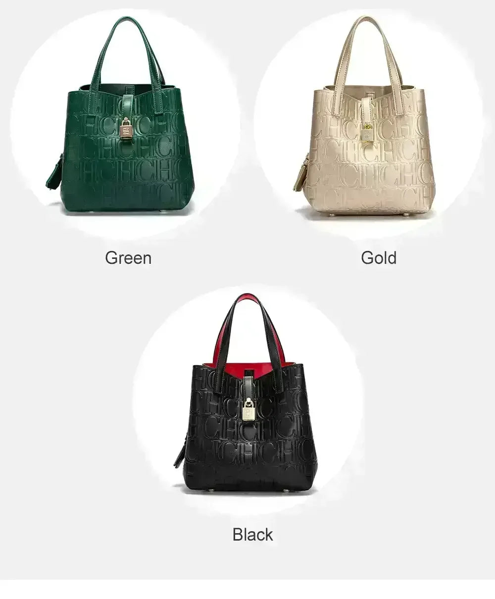 Embossed Ladies Crossbody Bag Letter Printing Design Ladies Handbag Large Capacity Tote Bag Elegant Temperament Ladies Should