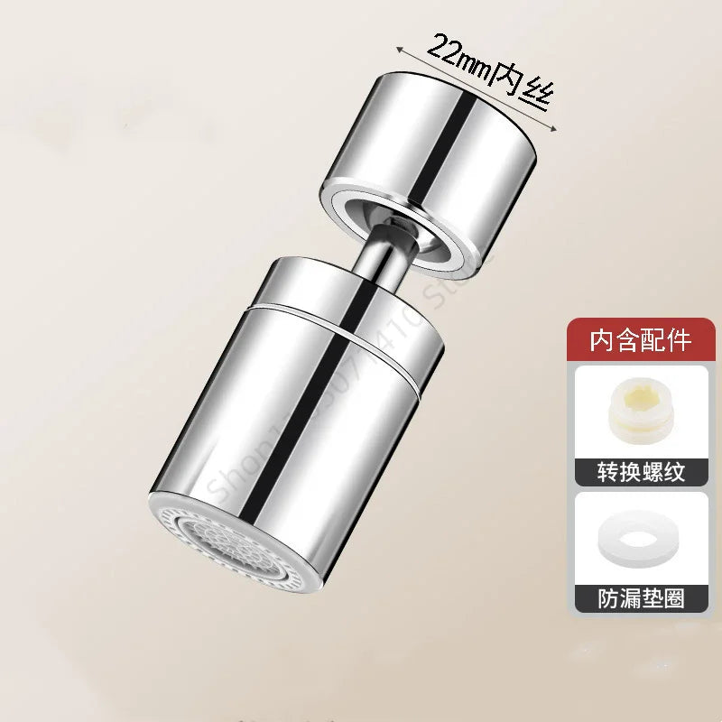 New Dual Function Anti-splash Bubbler Kitchen Faucet Aerator 360° Swivel Tap Water Diffuser Bathroom Water Filter Nozzle Mixer