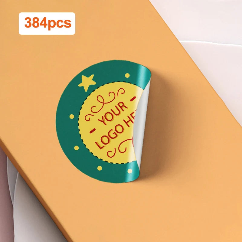 Customizable Photo Stickers with Multicolor Logos - Durable Waterproof Labels for Promotional Events & Corporate Gifts