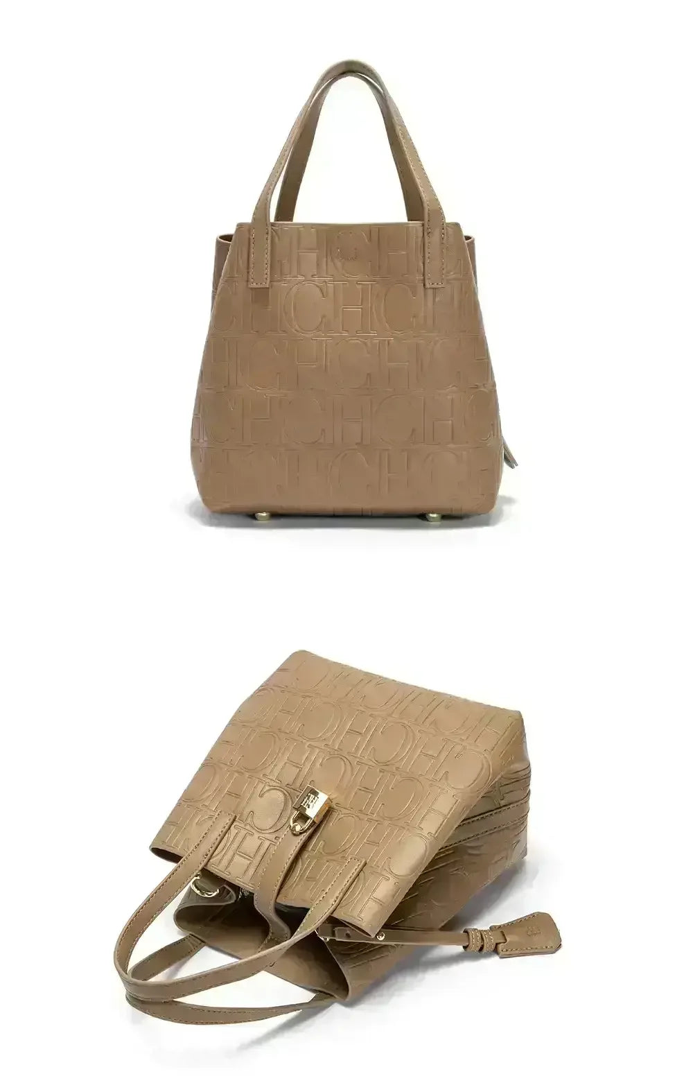 Embossed Ladies Crossbody Bag Letter Printing Design Ladies Handbag Large Capacity Tote Bag Elegant Temperament Ladies Should
