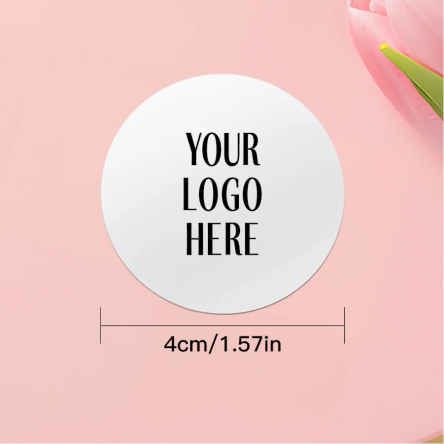 Customizable Photo Stickers with Multicolor Logos - Durable Waterproof Labels for Promotional Events & Corporate Gifts