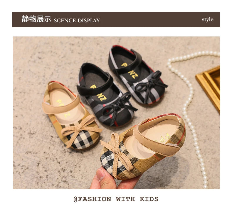 NEW Classic Winter Princess Shoes Baby Soft-solar Toddler Shoes Girl Children Plate Cloth Single Shoes 0-3 Years Old Bow Sandals