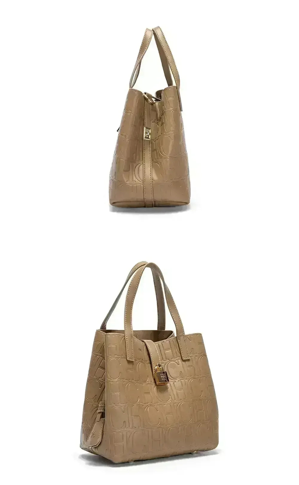 Embossed Ladies Crossbody Bag Letter Printing Design Ladies Handbag Large Capacity Tote Bag Elegant Temperament Ladies Should
