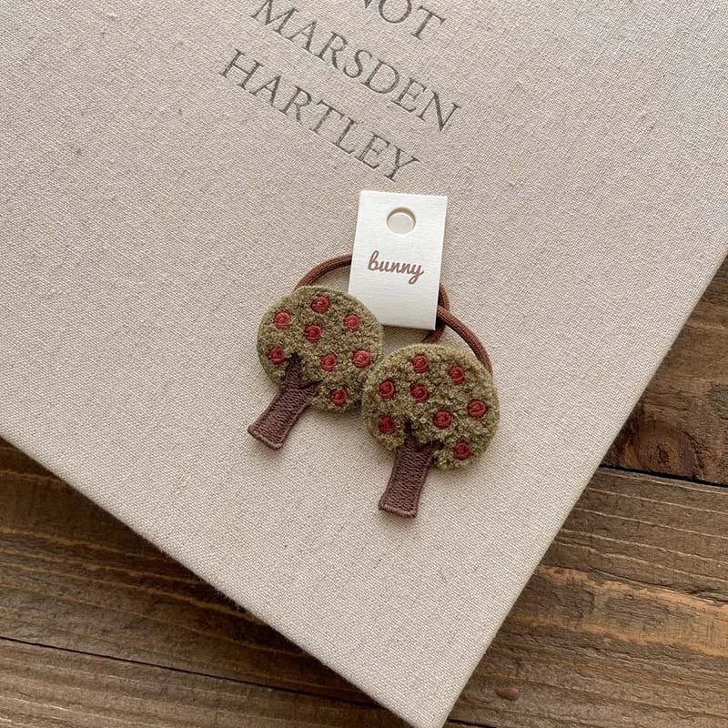 Korean Girls Hairband Cute Cartoon Bunny Elastic Hair Bands for Baby Autumn Winter Exquisite Girl Hair Tie Kids Head Accessories