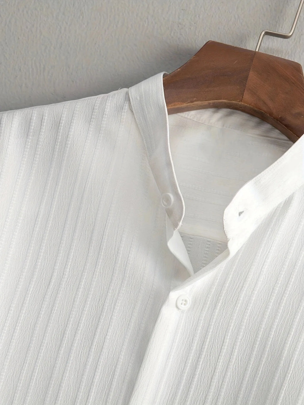 Men's Two Pieces Casual Outfit Loungewear Solid Color Textured Short Sleeve Button Down Shirt and Long Drawstring Pants