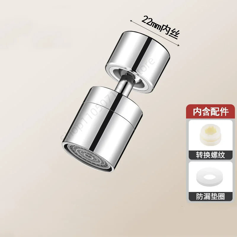 New Dual Function Anti-splash Bubbler Kitchen Faucet Aerator 360° Swivel Tap Water Diffuser Bathroom Water Filter Nozzle Mixer