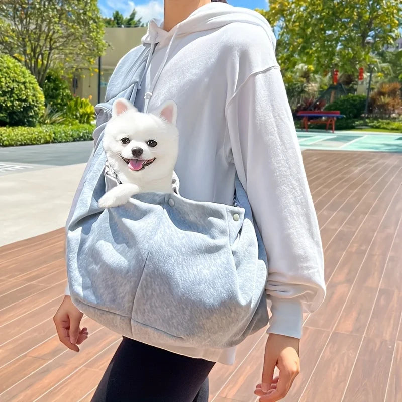 Outdoor Pet Carrier Bag - Adjustable Crossbody Shoulder Strap,Casual Pet Outing | Stylish Pet Bag | Comfortable Pet Transport