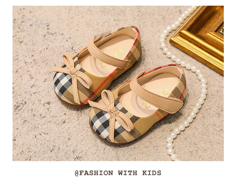 NEW Classic Winter Princess Shoes Baby Soft-solar Toddler Shoes Girl Children Plate Cloth Single Shoes 0-3 Years Old Bow Sandals