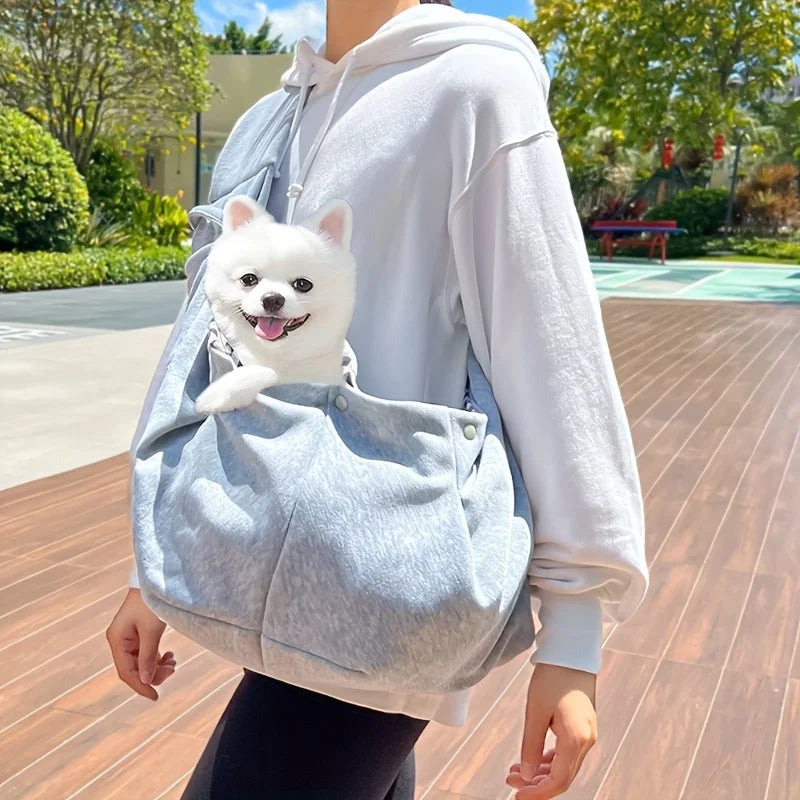 Outdoor Pet Carrier Bag - Adjustable Crossbody Shoulder Strap,Casual Pet Outing | Stylish Pet Bag | Comfortable Pet Transport