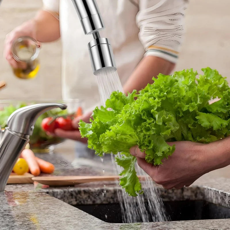New Dual Function Anti-splash Bubbler Kitchen Faucet Aerator 360° Swivel Tap Water Diffuser Bathroom Water Filter Nozzle Mixer