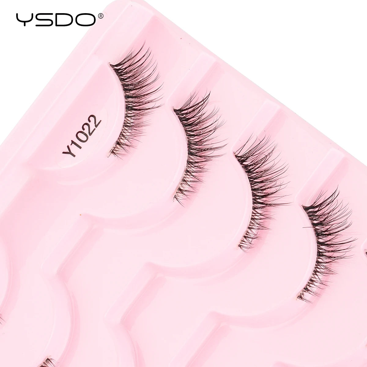 YSDO Fox Eye lashes 3/10 Pairs Lashes 3D Mink Natural Lashes Soft Cat Eye Lashes Extension Fluffy Lashes Makeup Half Eyelashes