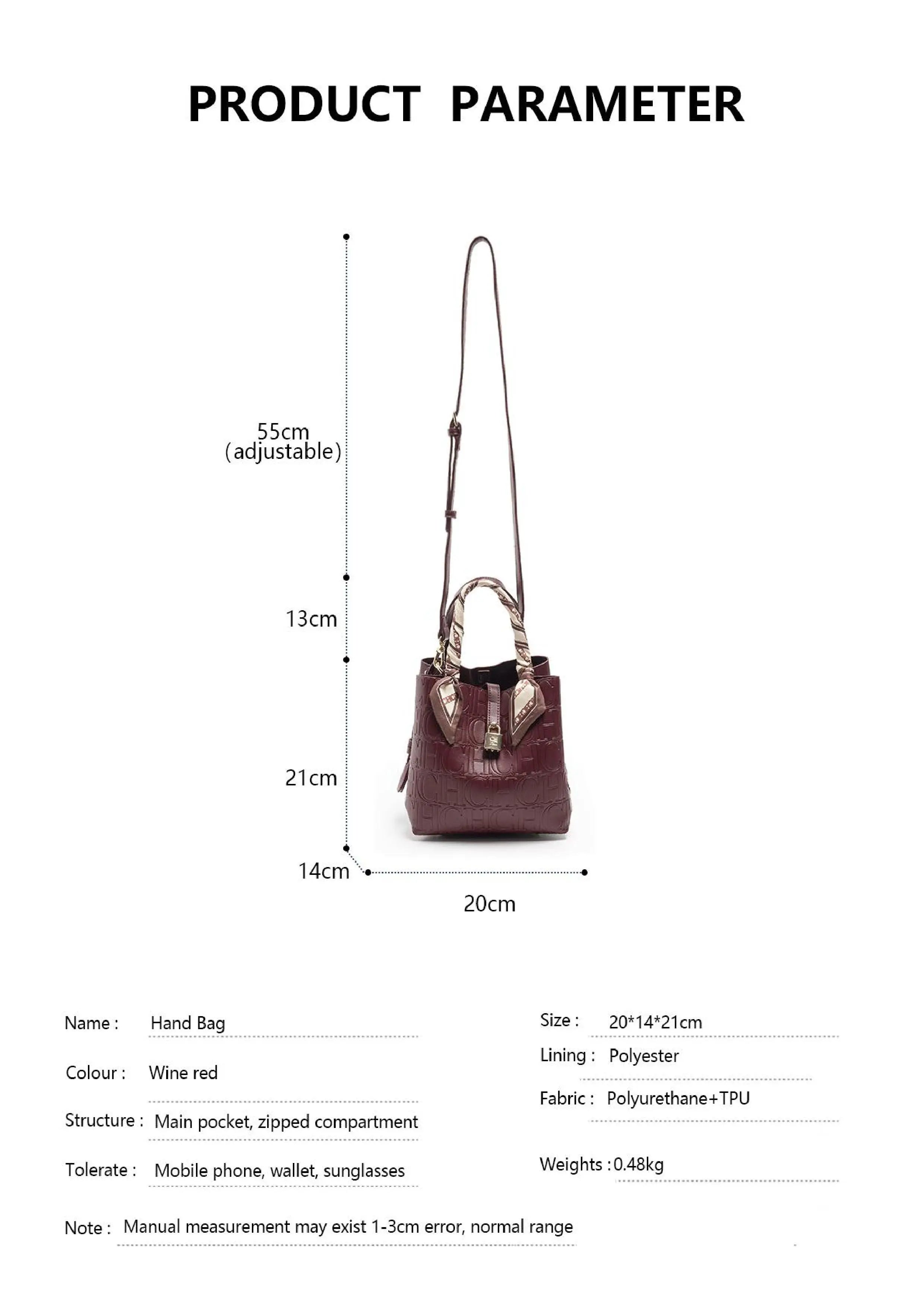 Embossed Ladies Crossbody Bag Letter Printing Design Ladies Handbag Large Capacity Tote Bag Elegant Temperament Ladies Should