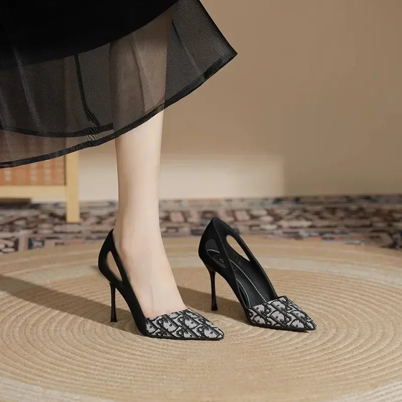 Women Shoes Summer Simple Solid Pumps New Pointed Toe High Heels Women Designer Sandals Women's Heels Zapatillas De Mujer