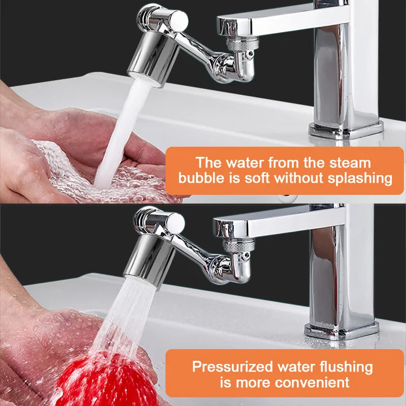 Stainless steel Faucet Extender 1080 °Swivel Water Tap Nozzle Faucet Sprayer Universal Bathroom Mixer Aerator 2 Spray Modes