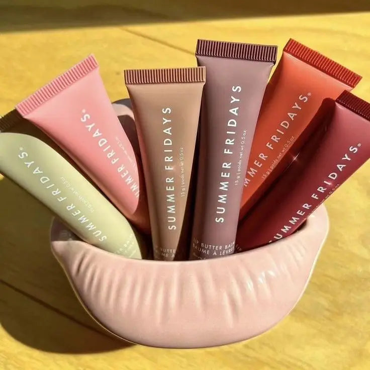 Summer Fridays Lip Balm Moisturizing Mirror Lip Gloss Lip Vanilla Pink Sugar Coffee Cake Smell Lipstick Transparent Oil Makeup