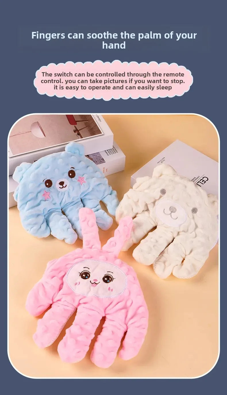 0-3Y Electric Baby Soothing Palm Hand Automatic Patting Sleep Companion Beater Sleeping Aid Pillow soother Toys for Calming Baby