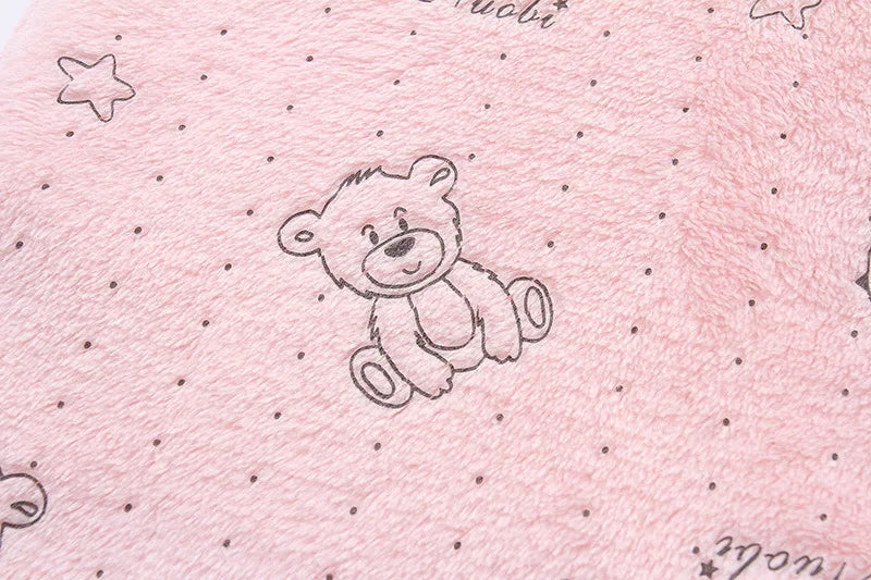 AYNIGIELL 0-12M Cartoon Newborn Bodysuit Warm RompersSoft Newborn Baby Clothes Flannel Autumn Winter Baby Boys Girls Jumpsuit