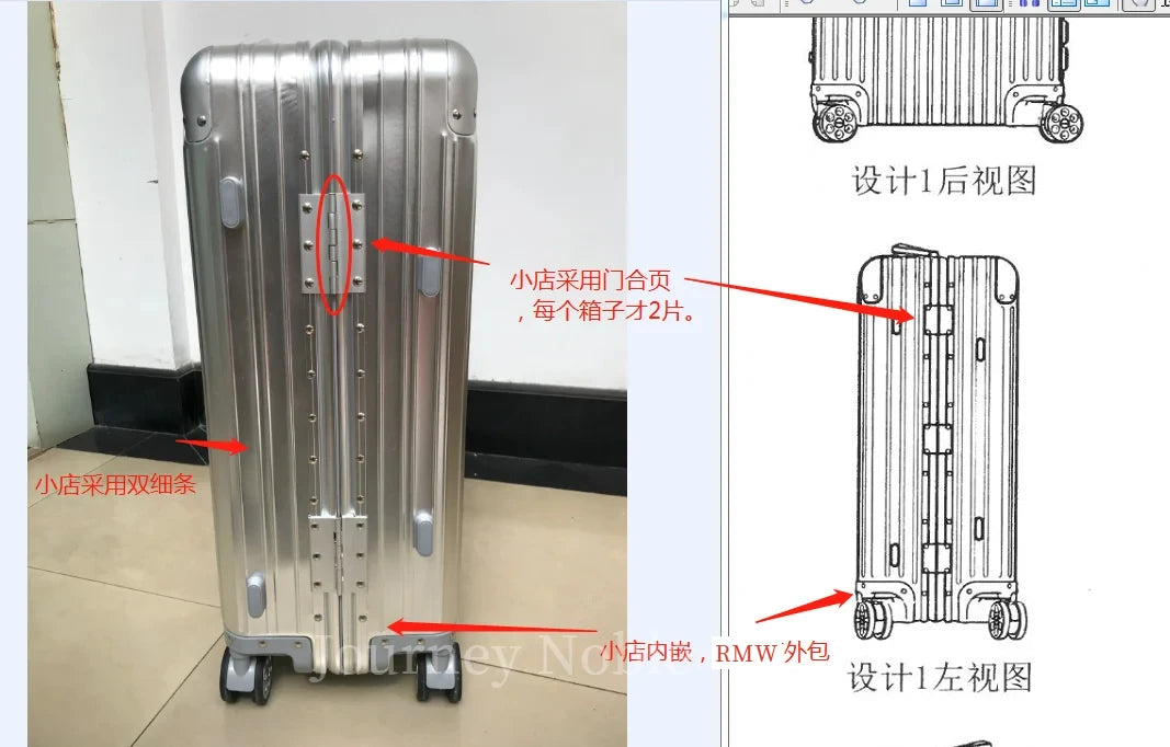 High Quality 100% Aluminum-magnesium alloy material 20/24/26/29 size travel Luggage Spinner brand Travel Suitcase