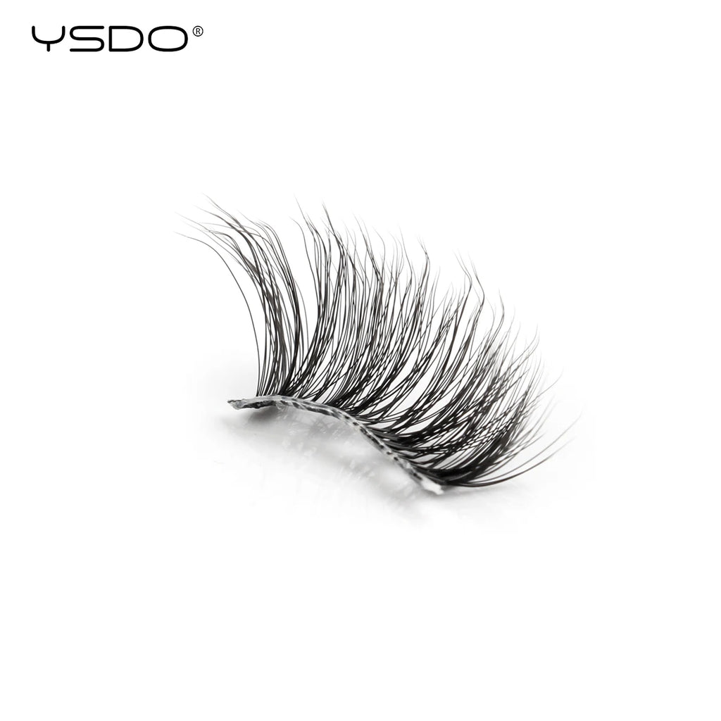 YSDO Fox Eye lashes 3/10 Pairs Lashes 3D Mink Natural Lashes Soft Cat Eye Lashes Extension Fluffy Lashes Makeup Half Eyelashes