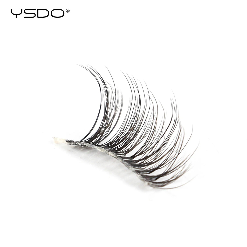 YSDO Fox Eye lashes 3/10 Pairs Lashes 3D Mink Natural Lashes Soft Cat Eye Lashes Extension Fluffy Lashes Makeup Half Eyelashes