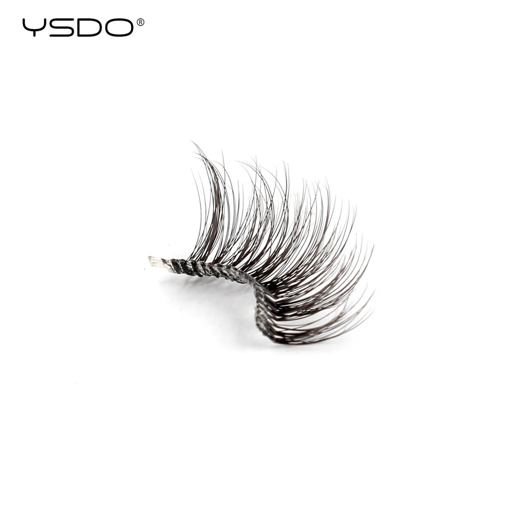 YSDO Fox Eye lashes 3/10 Pairs Lashes 3D Mink Natural Lashes Soft Cat Eye Lashes Extension Fluffy Lashes Makeup Half Eyelashes