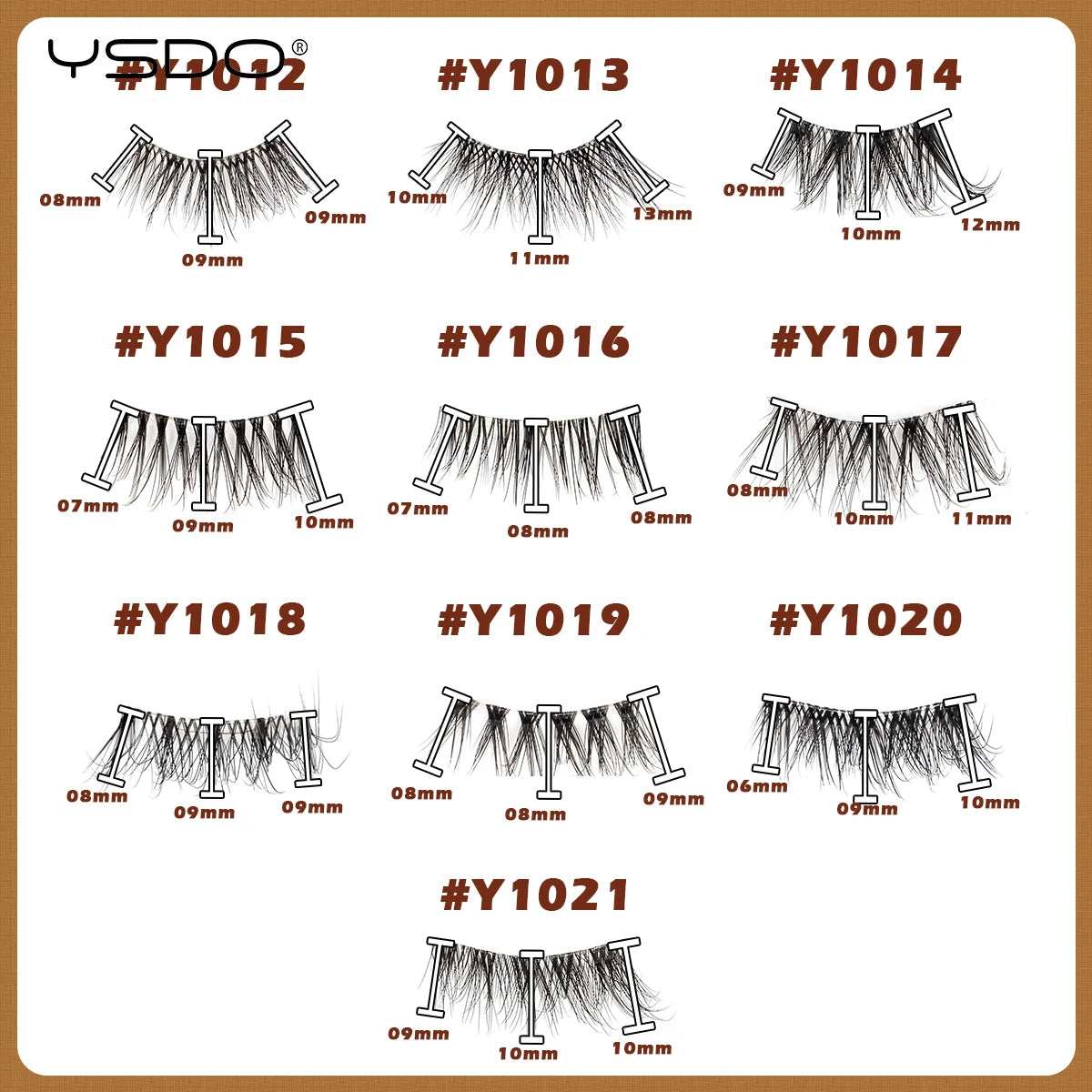 YSDO Fox Eye lashes 3/10 Pairs Lashes 3D Mink Natural Lashes Soft Cat Eye Lashes Extension Fluffy Lashes Makeup Half Eyelashes