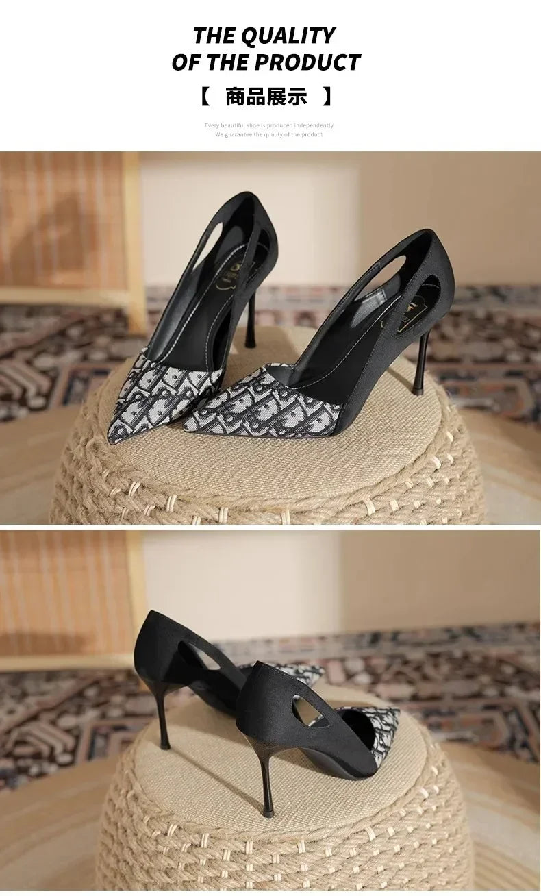 Women Shoes Summer Simple Solid Pumps New Pointed Toe High Heels Women Designer Sandals Women's Heels Zapatillas De Mujer