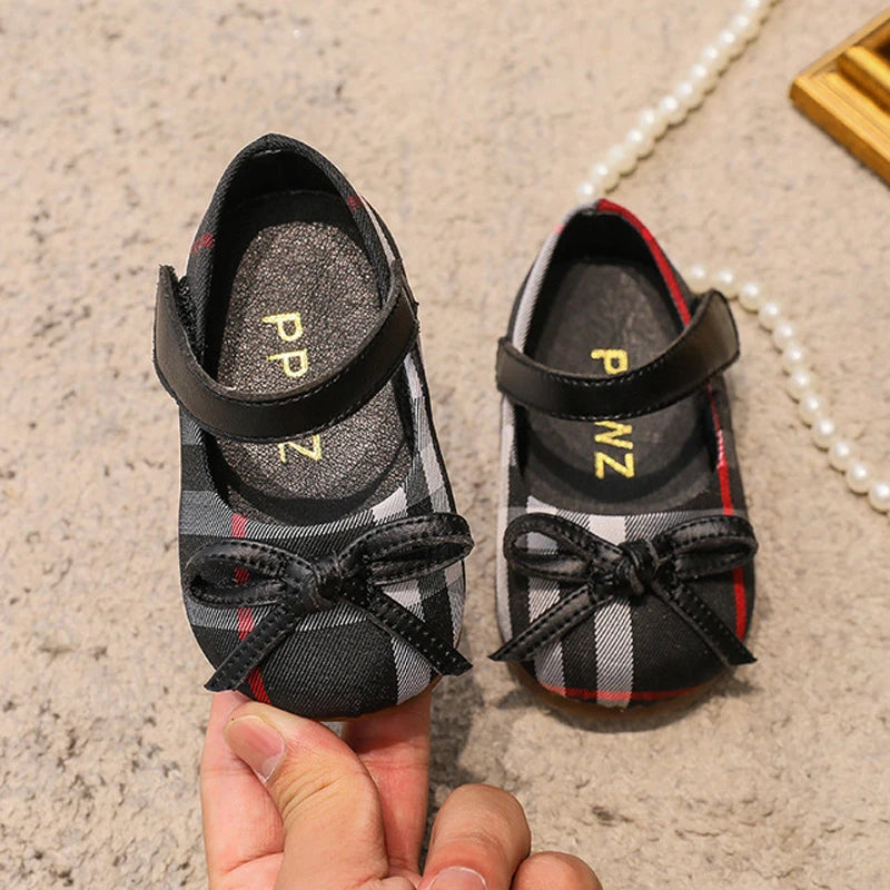 NEW Classic Winter Princess Shoes Baby Soft-solar Toddler Shoes Girl Children Plate Cloth Single Shoes 0-3 Years Old Bow Sandals