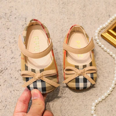 NEW Classic Winter Princess Shoes Baby Soft-solar Toddler Shoes Girl Children Plate Cloth Single Shoes 0-3 Years Old Bow Sandals