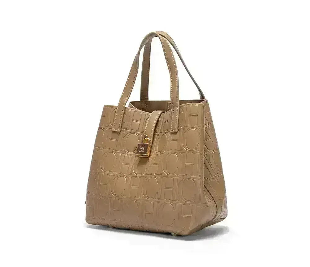 Embossed Ladies Crossbody Bag Letter Printing Design Ladies Handbag Large Capacity Tote Bag Elegant Temperament Ladies Should