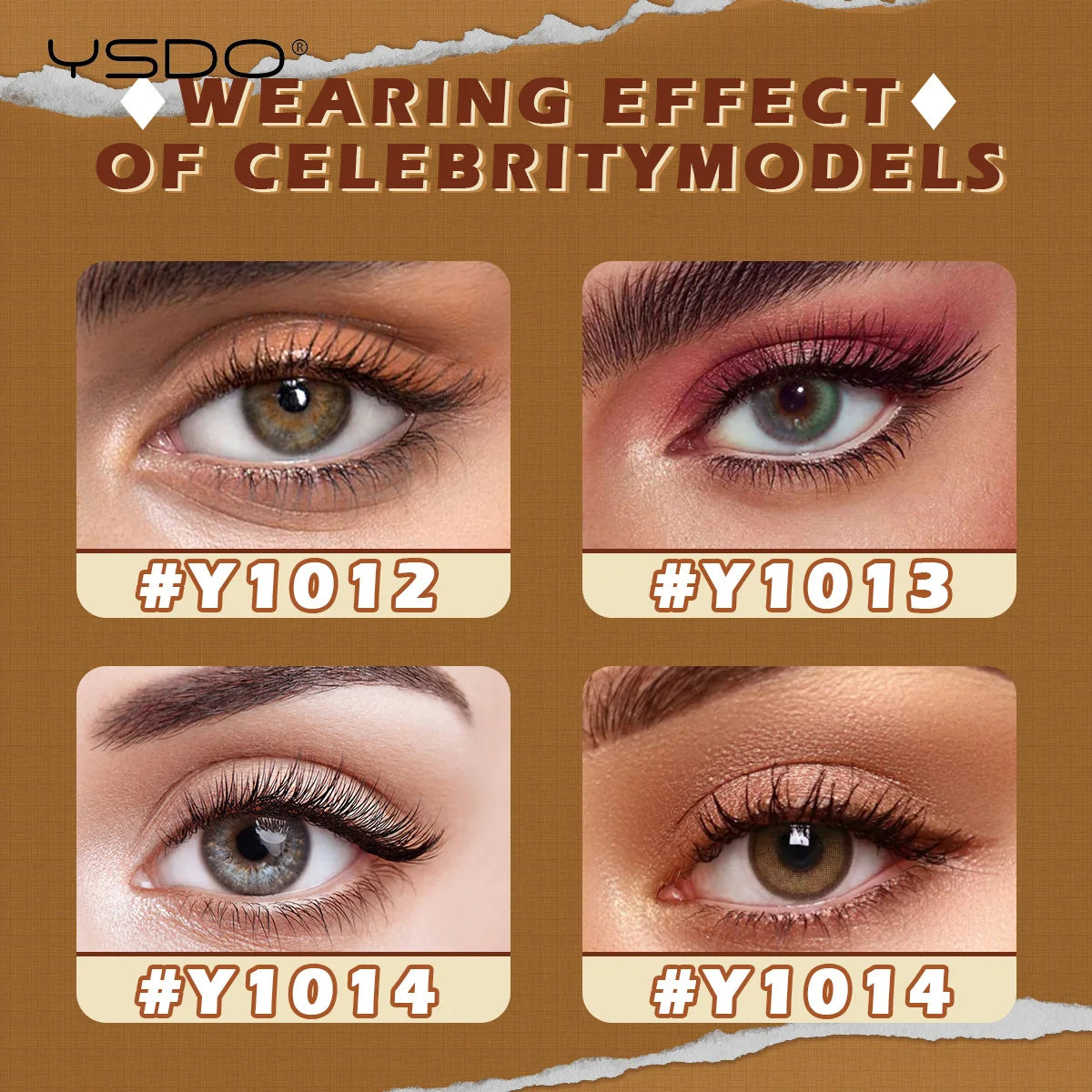 YSDO Fox Eye lashes 3/10 Pairs Lashes 3D Mink Natural Lashes Soft Cat Eye Lashes Extension Fluffy Lashes Makeup Half Eyelashes
