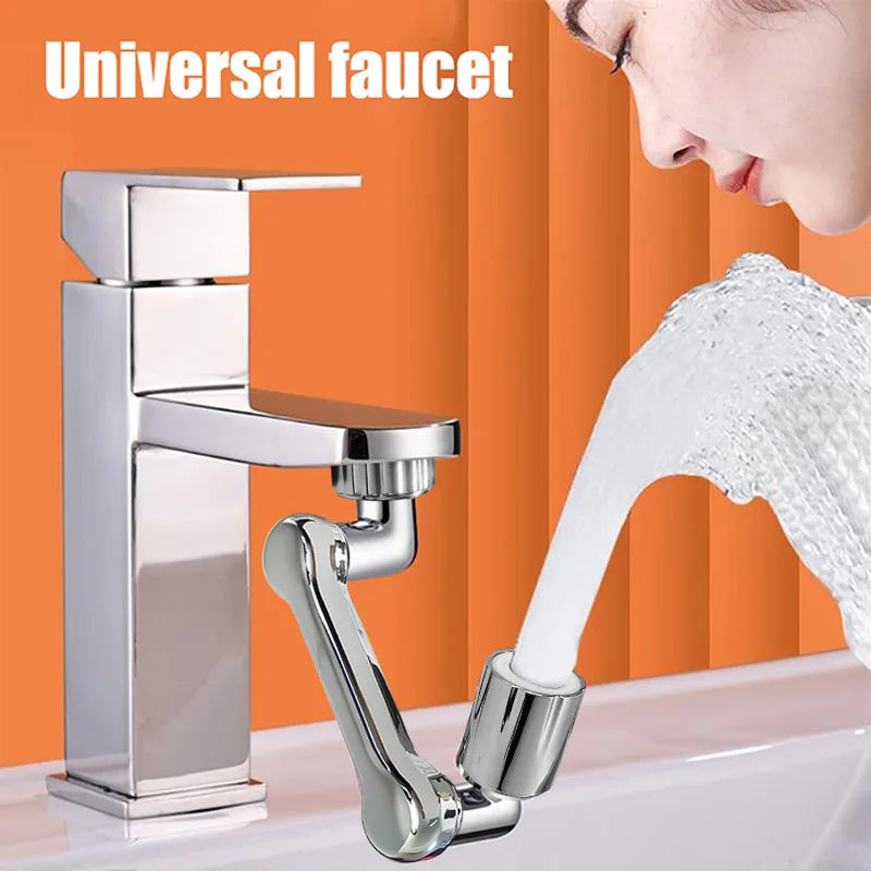 Stainless steel Faucet Extender 1080 °Swivel Water Tap Nozzle Faucet Sprayer Universal Bathroom Mixer Aerator 2 Spray Modes