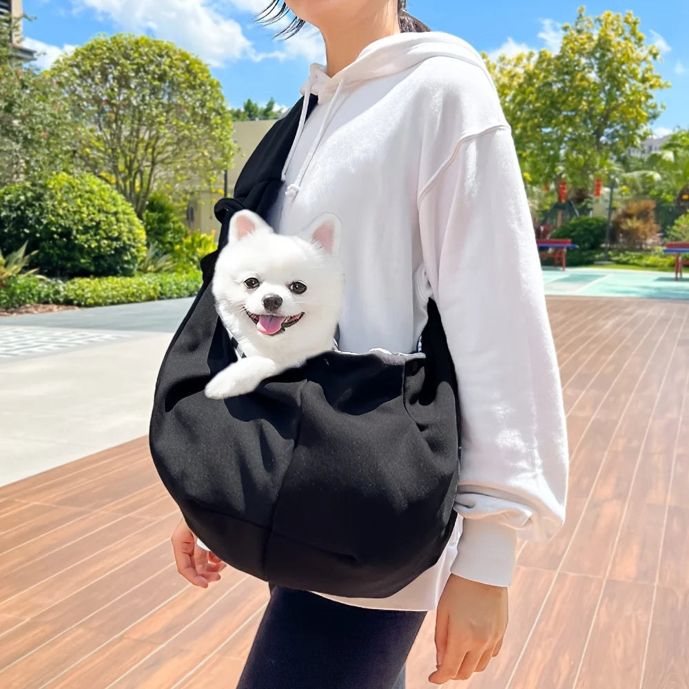 Outdoor Pet Carrier Bag - Adjustable Crossbody Shoulder Strap,Casual Pet Outing | Stylish Pet Bag | Comfortable Pet Transport