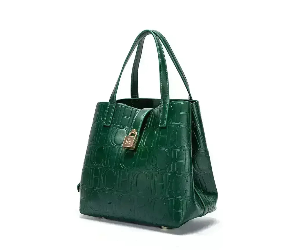 Embossed Ladies Crossbody Bag Letter Printing Design Ladies Handbag Large Capacity Tote Bag Elegant Temperament Ladies Should