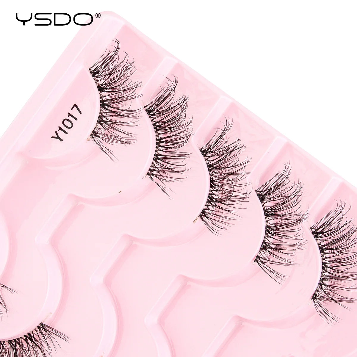 YSDO Fox Eye lashes 3/10 Pairs Lashes 3D Mink Natural Lashes Soft Cat Eye Lashes Extension Fluffy Lashes Makeup Half Eyelashes