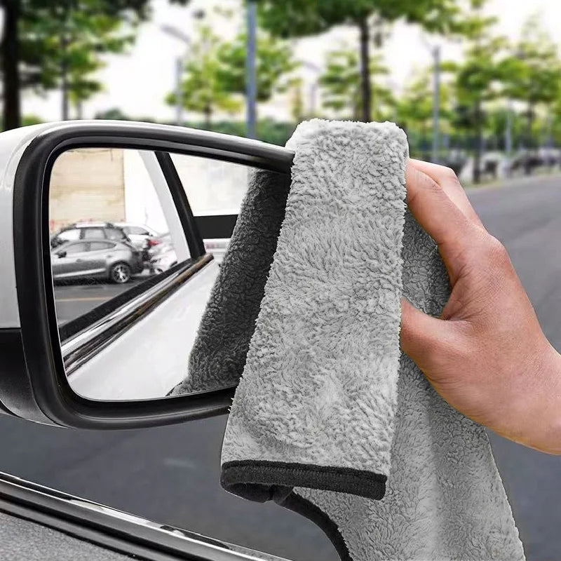 Car Logo Badge Microfiber Wash Towel Cotton Soft Cleaning Rag Drying Cloth For Tesla Model 3 Mode S X Model Y Emblem Accessories