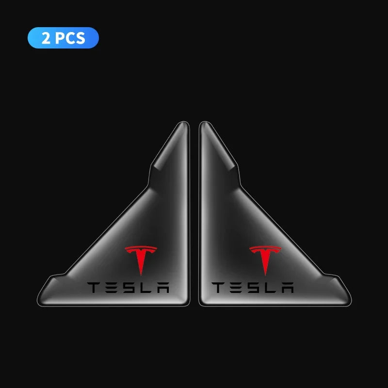 2Pcs Transparent Car Door Corner Cover Protector Stickers for Tesla Model S 3 X Y Smart Fortwo Forfour 453 451 450 Accessories
