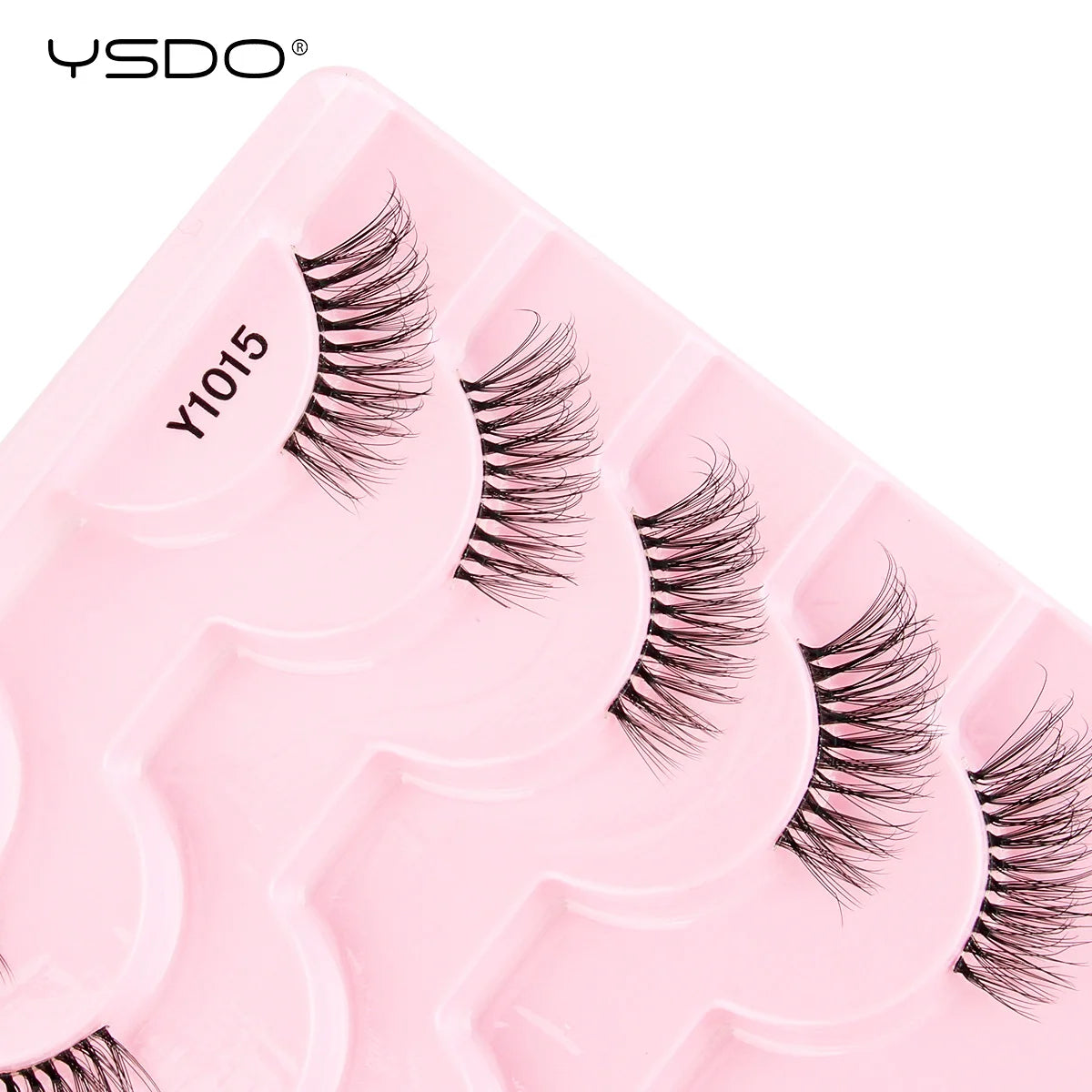 YSDO Fox Eye lashes 3/10 Pairs Lashes 3D Mink Natural Lashes Soft Cat Eye Lashes Extension Fluffy Lashes Makeup Half Eyelashes